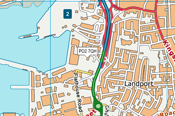 PO2 7QH map - OS VectorMap District (Ordnance Survey)