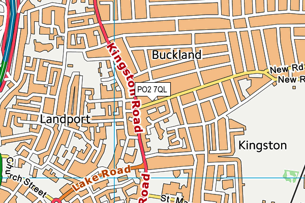 PO2 7QL map - OS VectorMap District (Ordnance Survey)