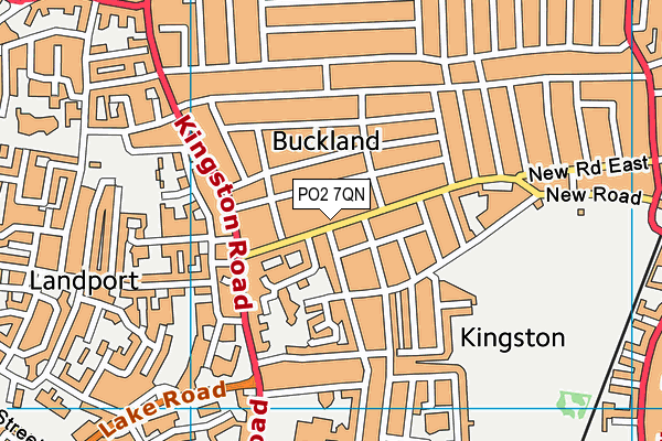 PO2 7QN map - OS VectorMap District (Ordnance Survey)