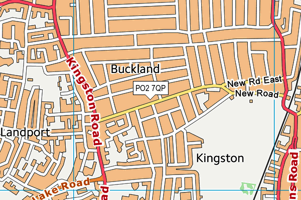 PO2 7QP map - OS VectorMap District (Ordnance Survey)