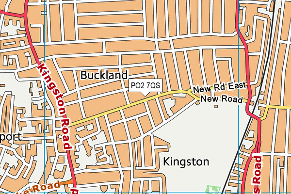 PO2 7QS map - OS VectorMap District (Ordnance Survey)