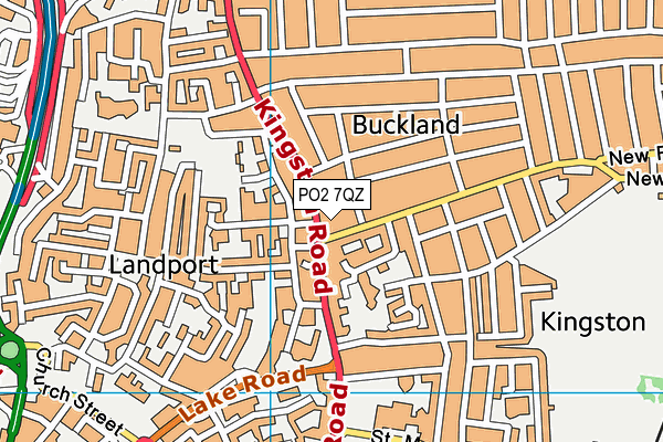 PO2 7QZ map - OS VectorMap District (Ordnance Survey)