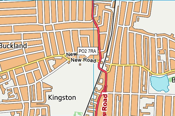 PO2 7RA map - OS VectorMap District (Ordnance Survey)