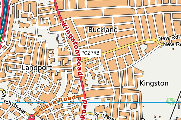 PO2 7RB map - OS VectorMap District (Ordnance Survey)