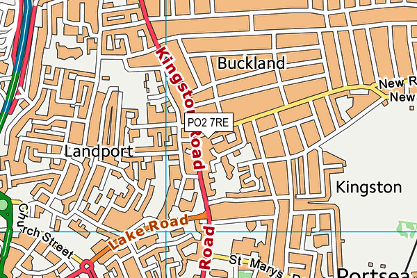 PO2 7RE map - OS VectorMap District (Ordnance Survey)