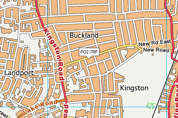 PO2 7RF map - OS VectorMap District (Ordnance Survey)