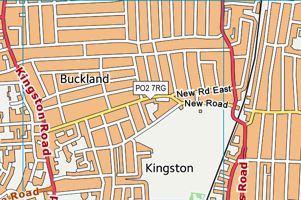 PO2 7RG map - OS VectorMap District (Ordnance Survey)