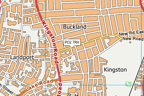 PO2 7RH map - OS VectorMap District (Ordnance Survey)