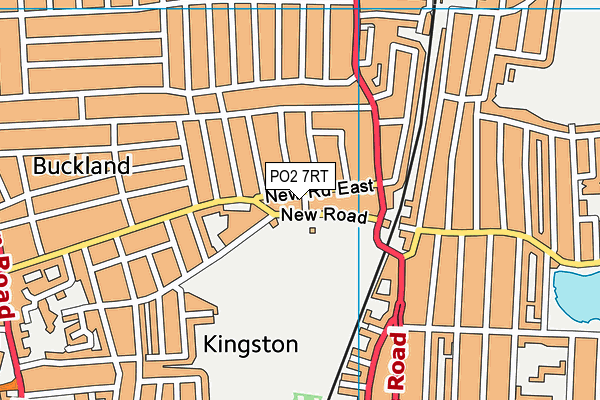 PO2 7RT map - OS VectorMap District (Ordnance Survey)