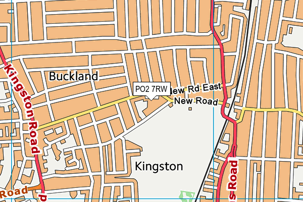 Penbridge Junior School map (PO2 7RW) - OS VectorMap District (Ordnance Survey)