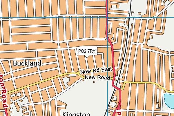 PO2 7RY map - OS VectorMap District (Ordnance Survey)