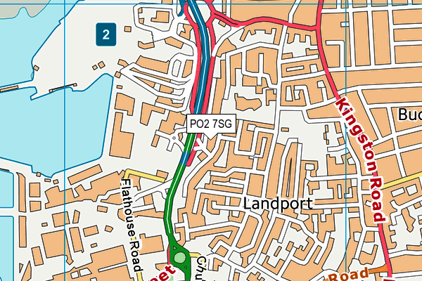 PO2 7SG map - OS VectorMap District (Ordnance Survey)