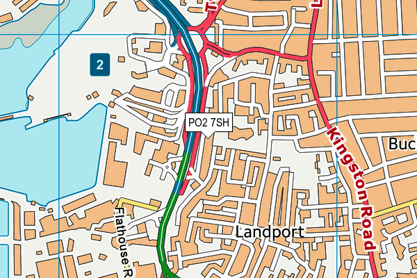 PO2 7SH map - OS VectorMap District (Ordnance Survey)