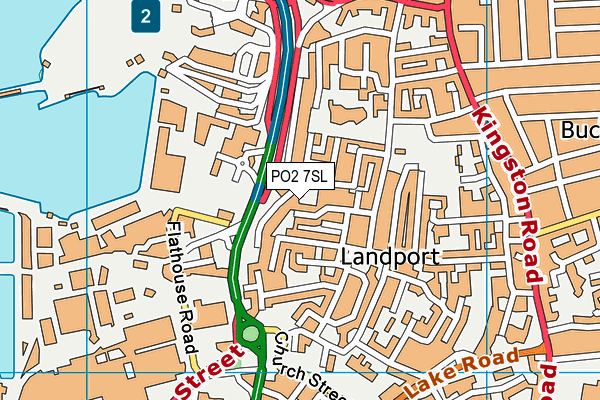 PO2 7SL map - OS VectorMap District (Ordnance Survey)