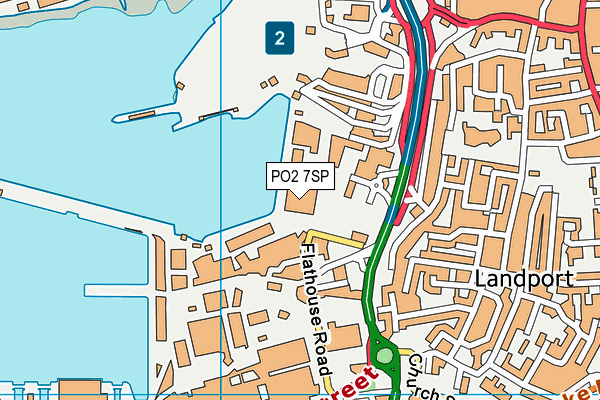 PO2 7SP map - OS VectorMap District (Ordnance Survey)