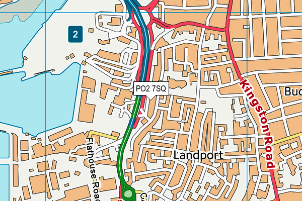 PO2 7SQ map - OS VectorMap District (Ordnance Survey)