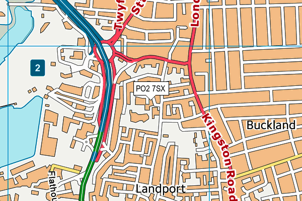 PO2 7SX map - OS VectorMap District (Ordnance Survey)