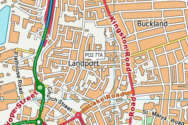 PO2 7TA map - OS VectorMap District (Ordnance Survey)