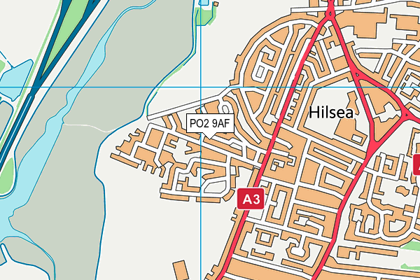 PO2 9AF map - OS VectorMap District (Ordnance Survey)