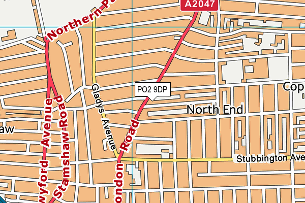 PO2 9DP map - OS VectorMap District (Ordnance Survey)