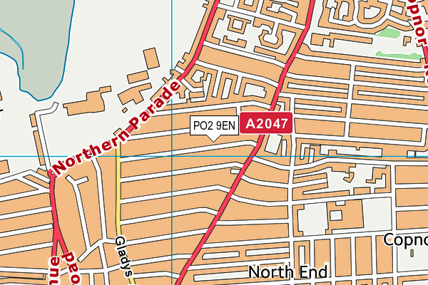 PO2 9EN map - OS VectorMap District (Ordnance Survey)