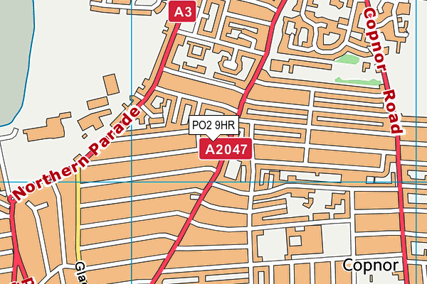 PO2 9HR map - OS VectorMap District (Ordnance Survey)