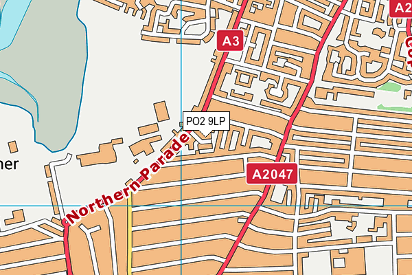PO2 9LP map - OS VectorMap District (Ordnance Survey)