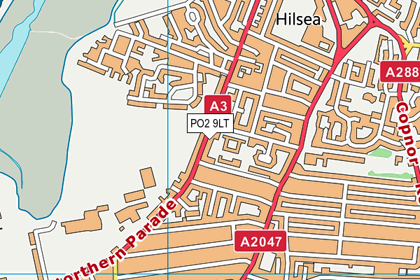PO2 9LT map - OS VectorMap District (Ordnance Survey)
