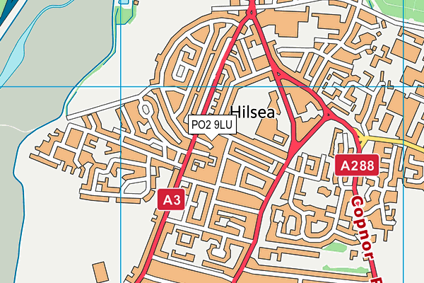 PO2 9LU map - OS VectorMap District (Ordnance Survey)