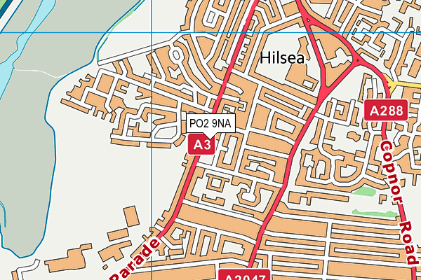 PO2 9NA map - OS VectorMap District (Ordnance Survey)