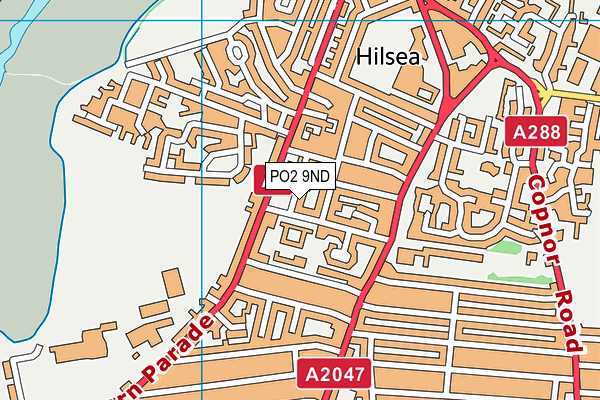 PO2 9ND map - OS VectorMap District (Ordnance Survey)