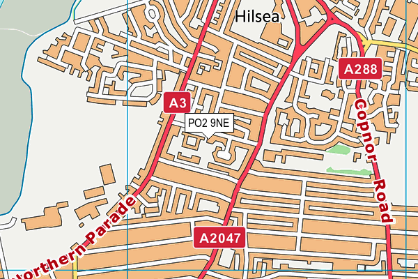 King's Academy Northern Parade (Junior) map (PO2 9NE) - OS VectorMap District (Ordnance Survey)