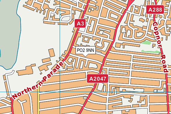 PO2 9NN map - OS VectorMap District (Ordnance Survey)