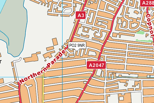 PO2 9NR map - OS VectorMap District (Ordnance Survey)