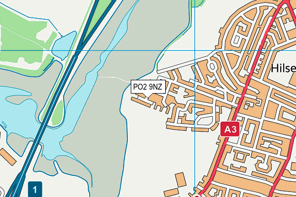 PO2 9NZ map - OS VectorMap District (Ordnance Survey)