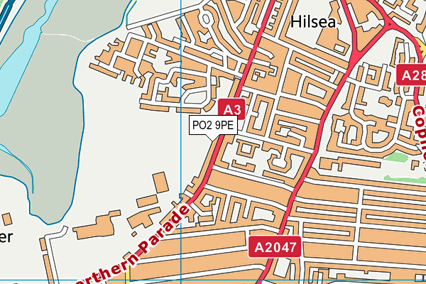 PO2 9PE map - OS VectorMap District (Ordnance Survey)