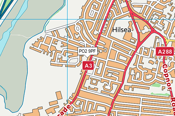 PO2 9PF map - OS VectorMap District (Ordnance Survey)