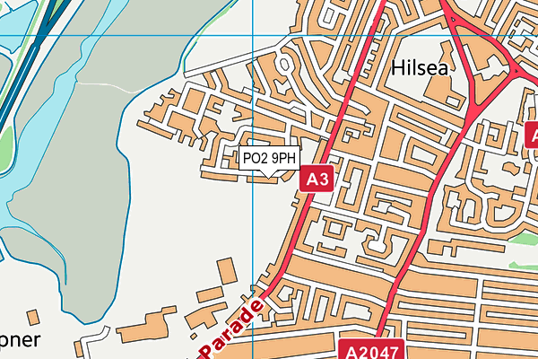 PO2 9PH map - OS VectorMap District (Ordnance Survey)