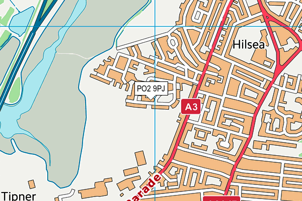 PO2 9PJ map - OS VectorMap District (Ordnance Survey)