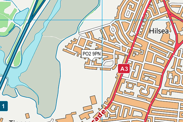 PO2 9PN map - OS VectorMap District (Ordnance Survey)