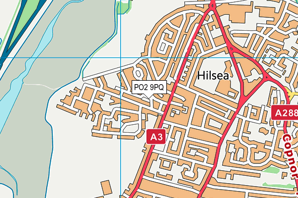 PO2 9PQ map - OS VectorMap District (Ordnance Survey)