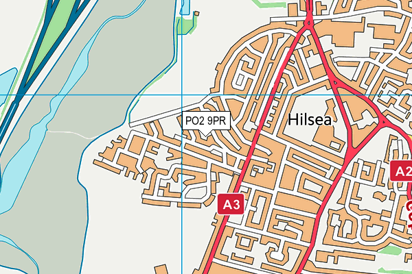 PO2 9PR map - OS VectorMap District (Ordnance Survey)