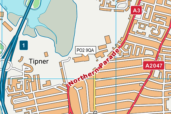 Alexandra Park (Portsmouth) map (PO2 9QA) - OS VectorMap District (Ordnance Survey)