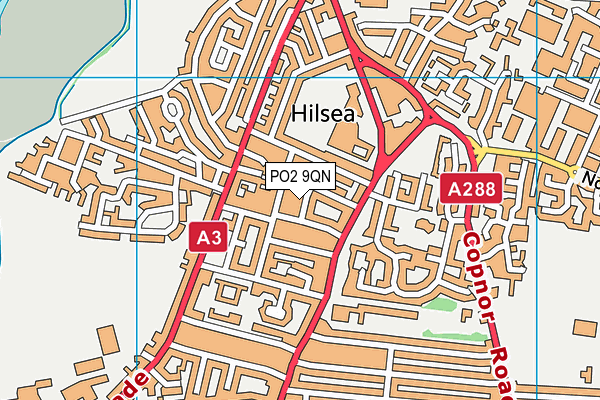 PO2 9QN map - OS VectorMap District (Ordnance Survey)