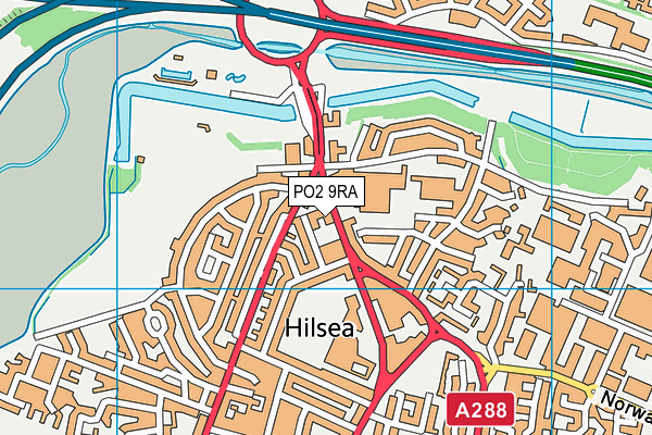 PO2 9RA map - OS VectorMap District (Ordnance Survey)