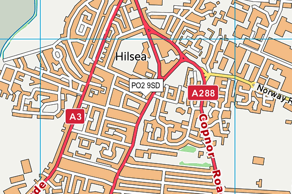 PO2 9SD map - OS VectorMap District (Ordnance Survey)