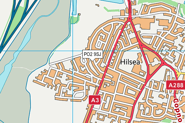 PO2 9SJ map - OS VectorMap District (Ordnance Survey)