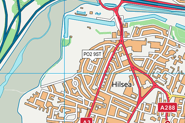 PO2 9ST map - OS VectorMap District (Ordnance Survey)