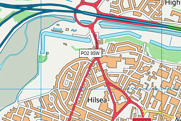 PO2 9SW map - OS VectorMap District (Ordnance Survey)