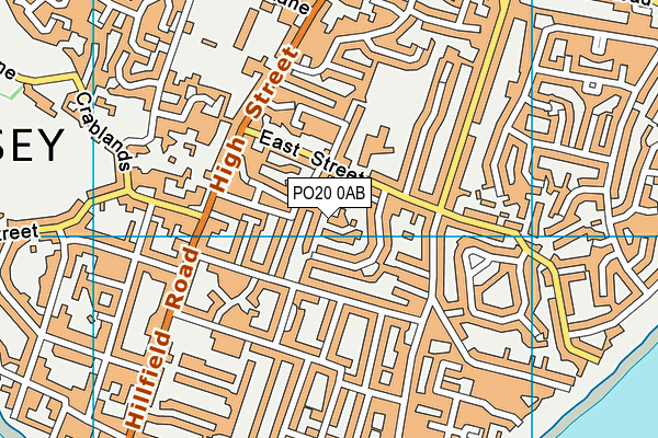 PO20 0AB map - OS VectorMap District (Ordnance Survey)